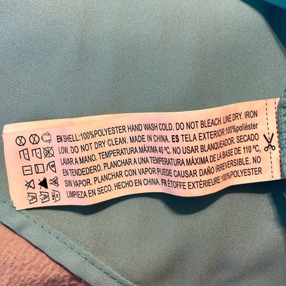 Teal Flowy Sleeveless Tank Top Blouse - Forever 21 - Picture 5 of 6